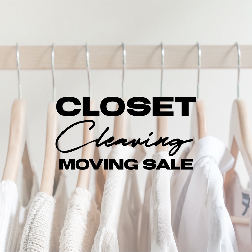 **Closet Clearing Moving Sale** Make me an offer!